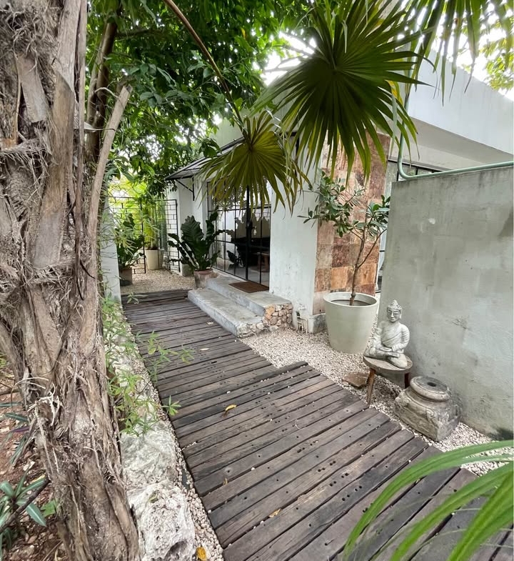 Pasillo de casa tradicional en mérida